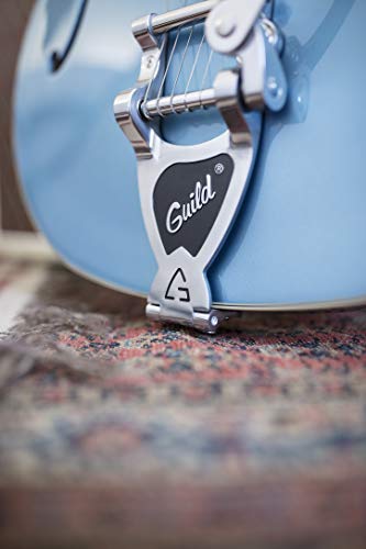 Guild Guitars Starfire I DC Semi-Hollow Body Electric Guitar, Pelham Blue, Double-Cut w/tremolo, Newark St. Collection