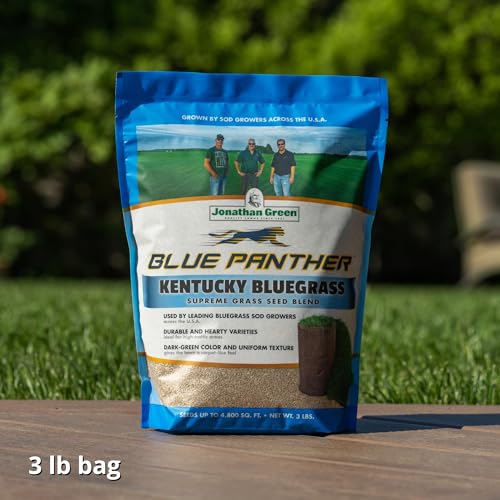 Jonathan Green (11980) Blue Panther Kentucky Bluegrass Grass Seed - Cool Season Lawn Seed (25 lb)
