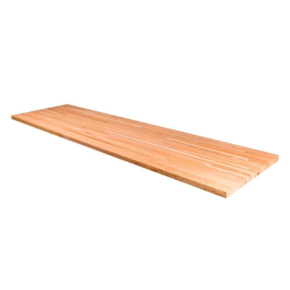 American Hardwood Industries Unfinished Cherry 8 ft. L x 25 in. D x 1.5 in. T Butcher Block Countertop