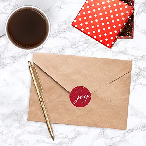 Jolly Santa Stickers / 500 Happy Saint Nick Christmas Label Roll / 1.5