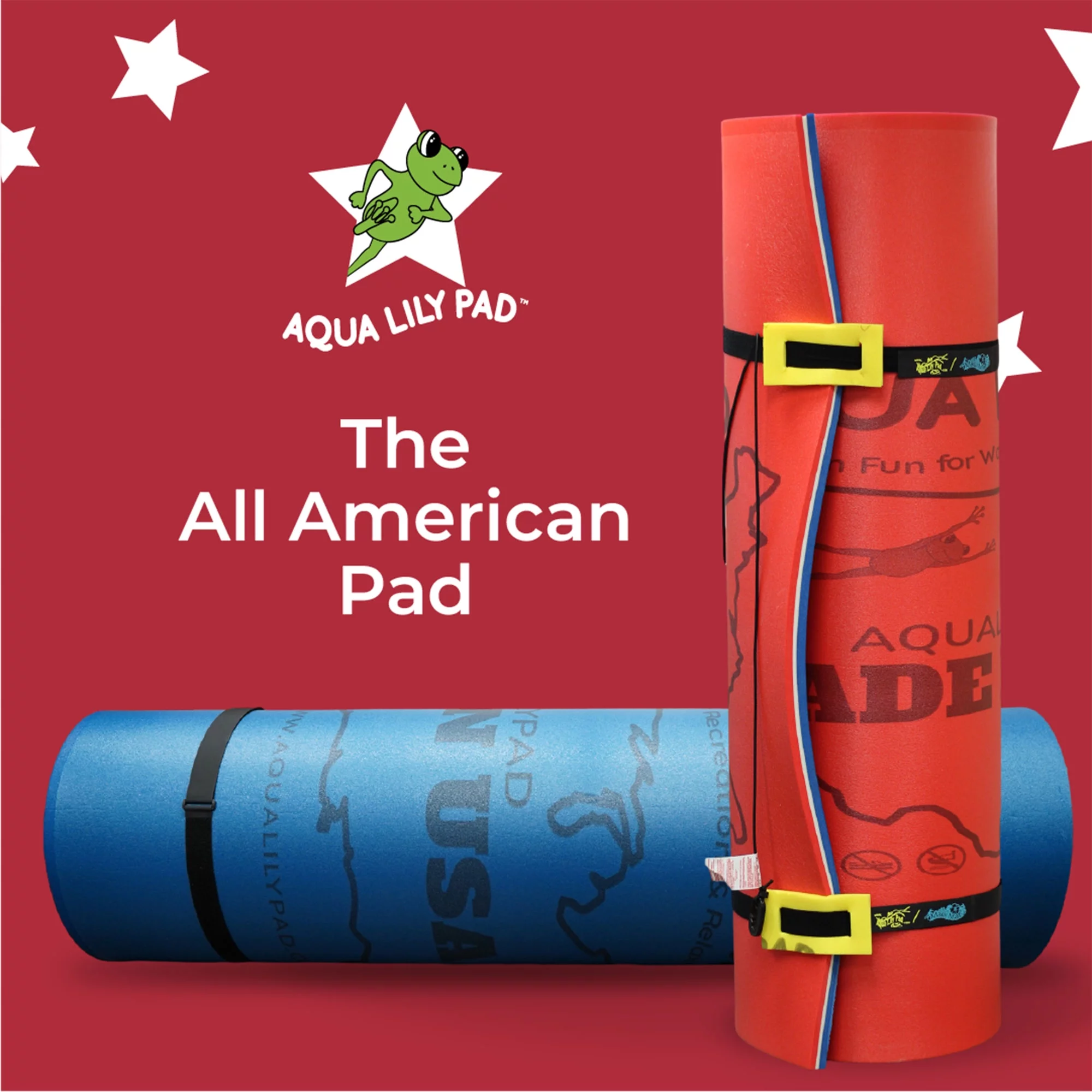 Aqua Lily Pad 20' All American 2 Layer Water Playground Floating Foam Island