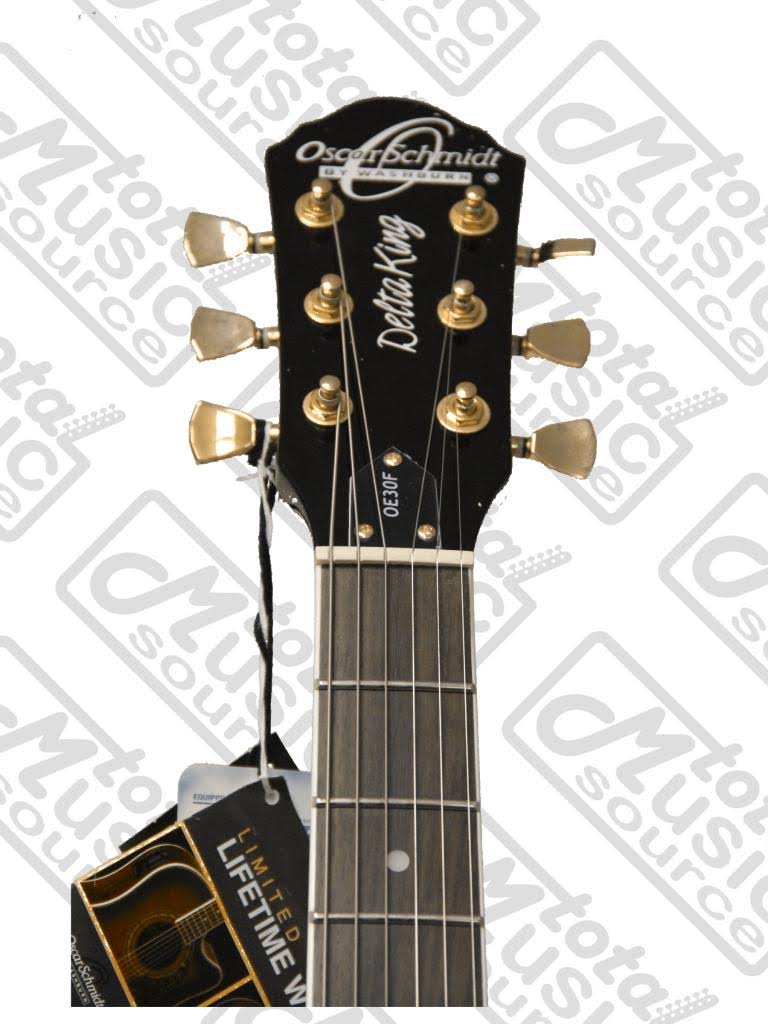 Oscar Schmidt Oe30 Delta Blues Semi Hollow Electric Guitar Blueburst