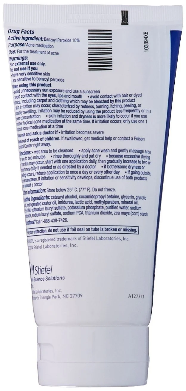 Panoxyl Acne Foaming Face Wash Benzoyl Peroxide Max Strength, 5.5oz, 3-Pack