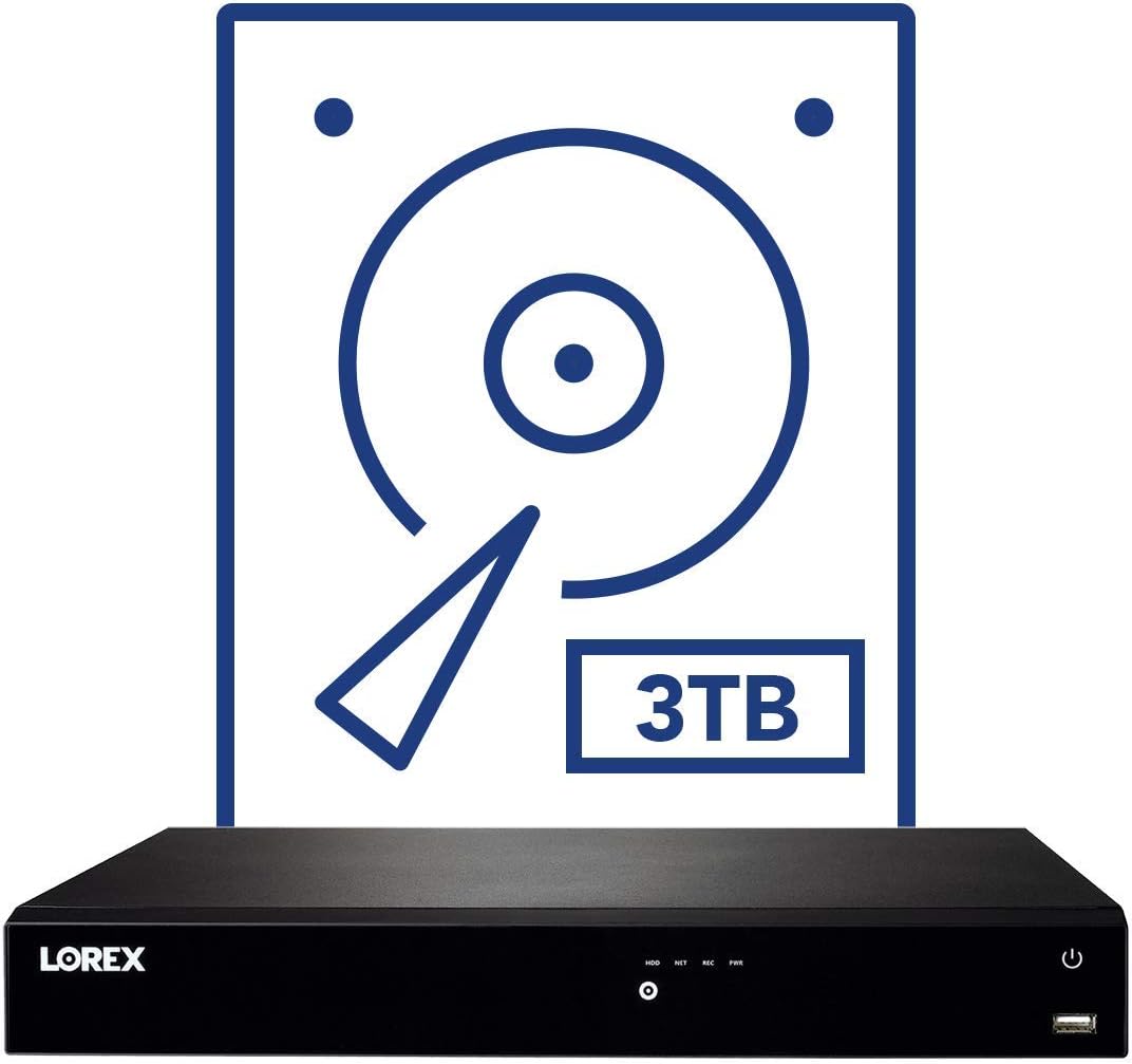 Lorex 16-Channel 4K Ultra HD Fusion NVR Security System with 8 Smart Deterrence IP Indoor / Outdoor Security Cameras and 3TB Hard Drive