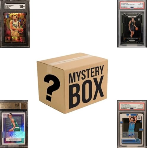 Basketball Graded Card Mystery Pack | 1 Graded Basketball Card | Grade 8+ Guaranteed | 3X Rookies Guaranteed | Contains 10 Cards