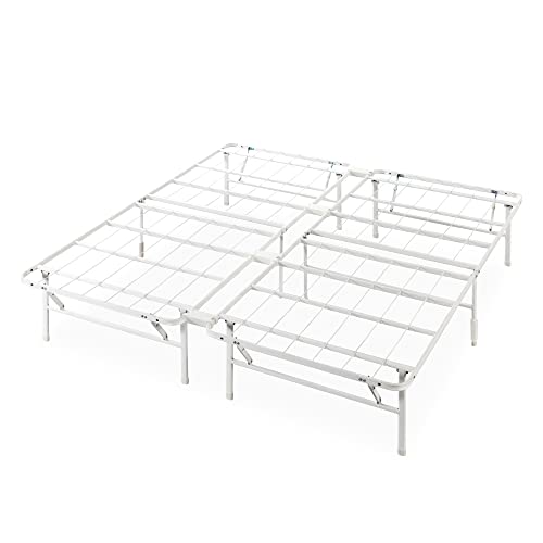 ZINUS Rumi 14in Full Metal Bed Frame, Quick Assembly SmartBase® Mattress Foundation, Heavy Duty Sturdy Steel with No Box Spring Needed, Eco-Friendly Packaging, Black
