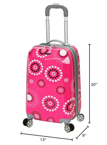 Rockland Vision Hardside Spinner Wheel Luggage, Pucci, Carry-On 20-Inch