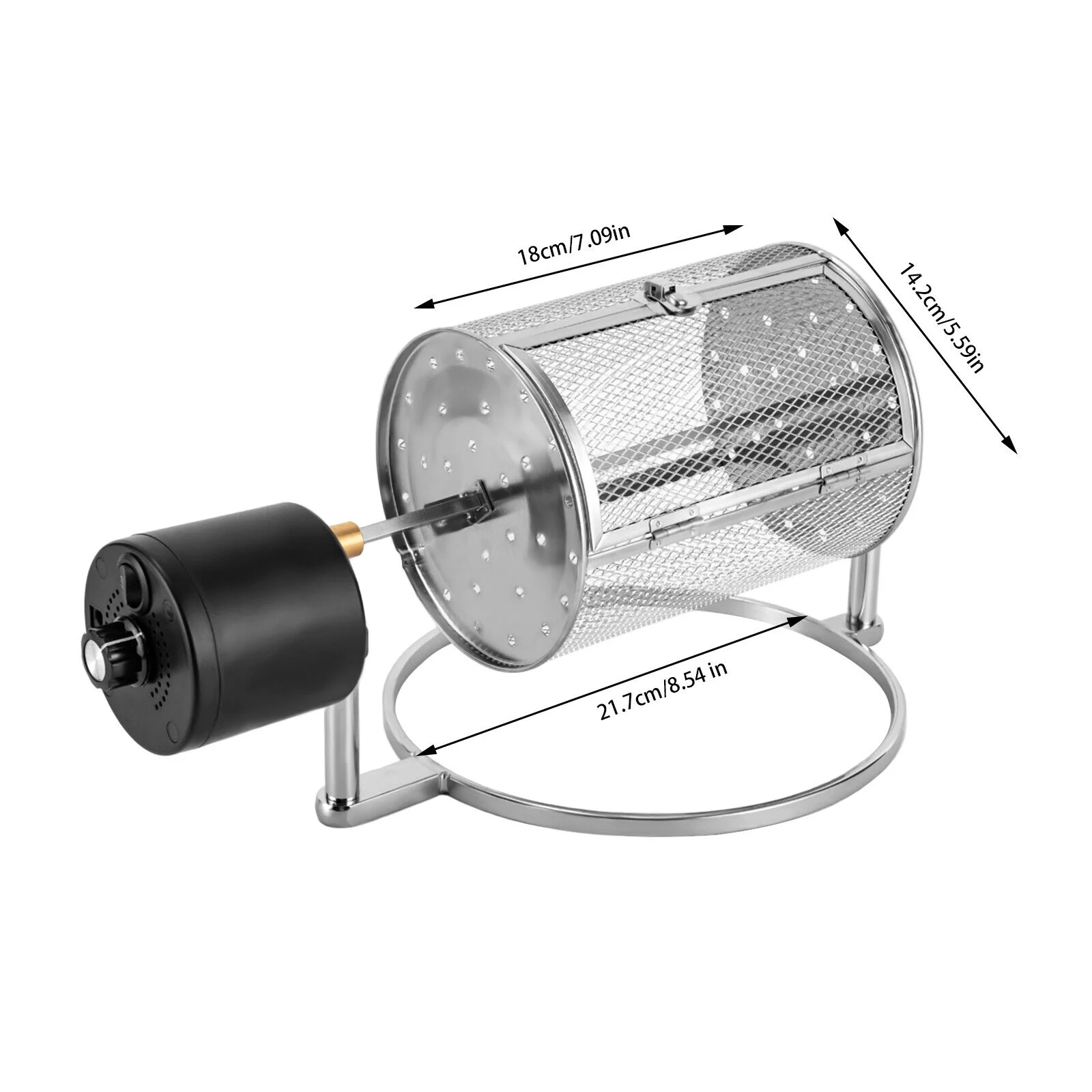 Electric Automatic Coffee Bean Roaster Machine Stainless Steel Nuts Bean Roasting For Kitchen