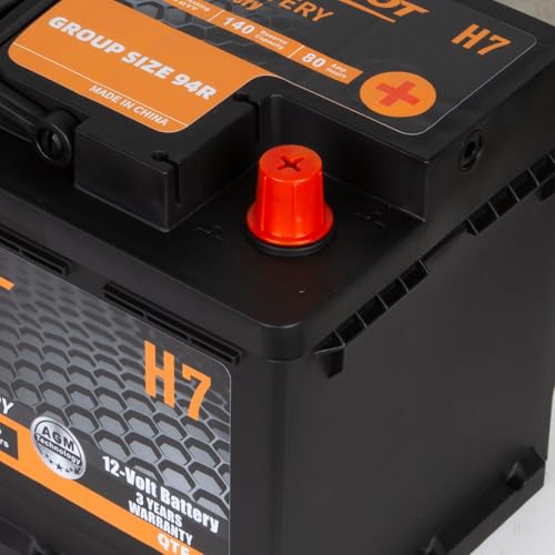 BCI Group 24F Car Battery, 12V 70Ah Automotive Battery Premium Maintenance Free AGM Batteries, 710CCA, 120RC, 36 Months Warranty
