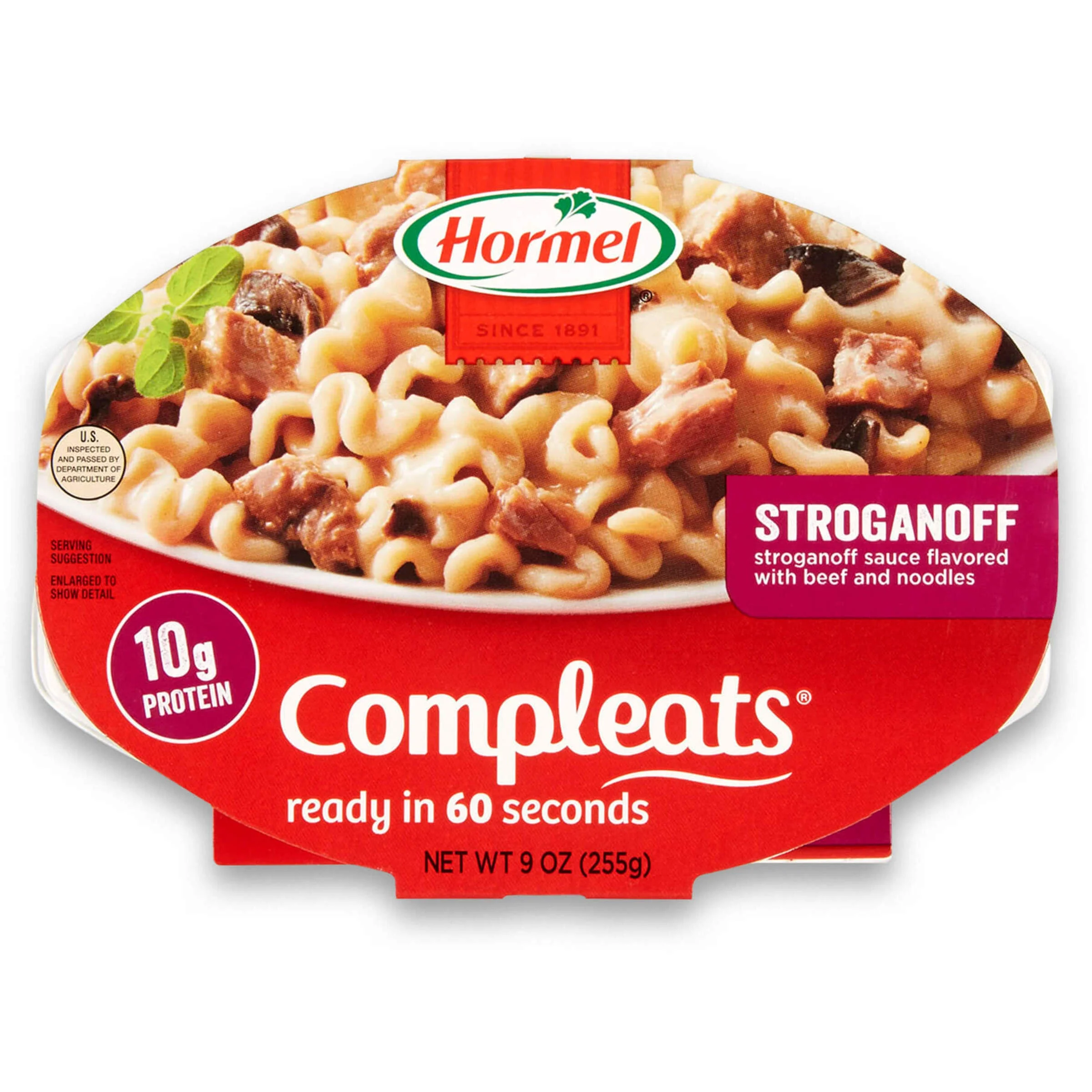 HORMEL COMPLEATS Stroganoff, Shelf Stable, 9 oz Plastic Tray