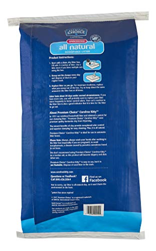 Carefree Kitty Unscented All-Natural Clumping Cat Litter - 25lb Bag (Packaging May Vary)