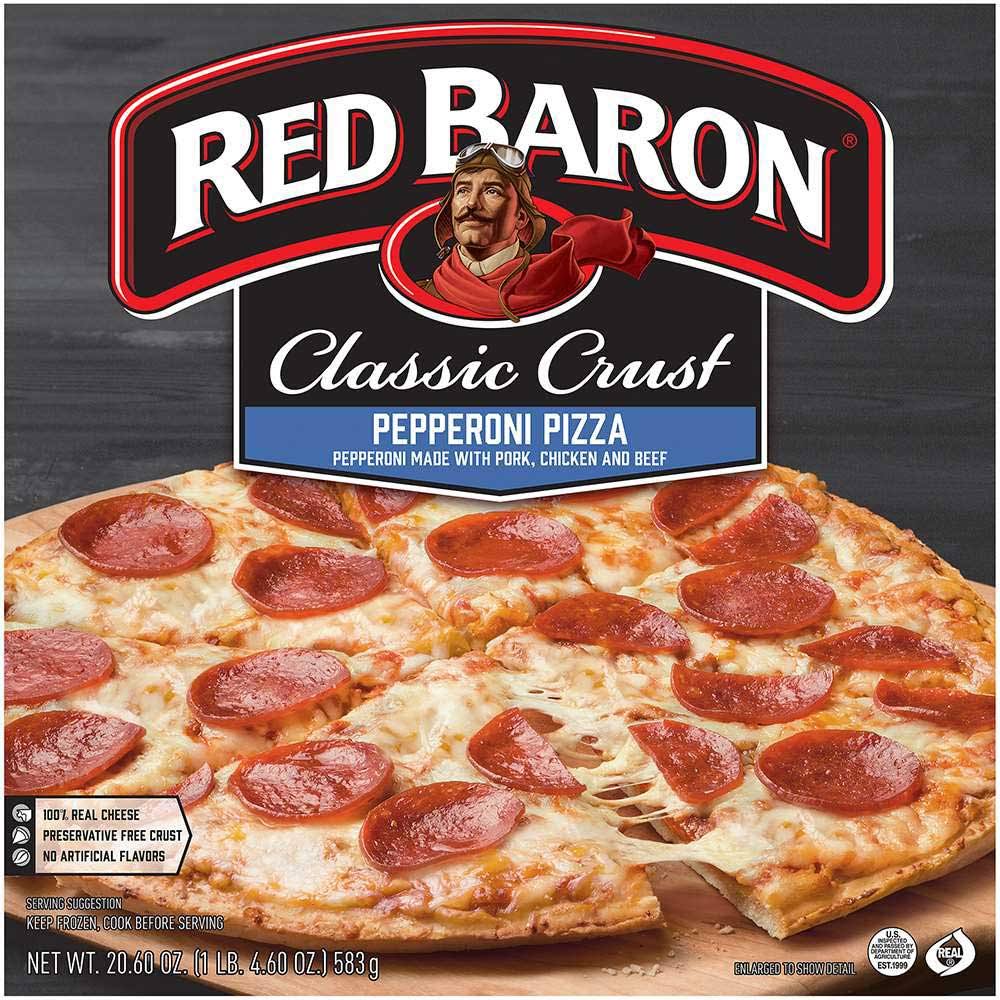 Red Baron Classic Crust Pepperoni Pizza 12 inch -- 16 per CASE.