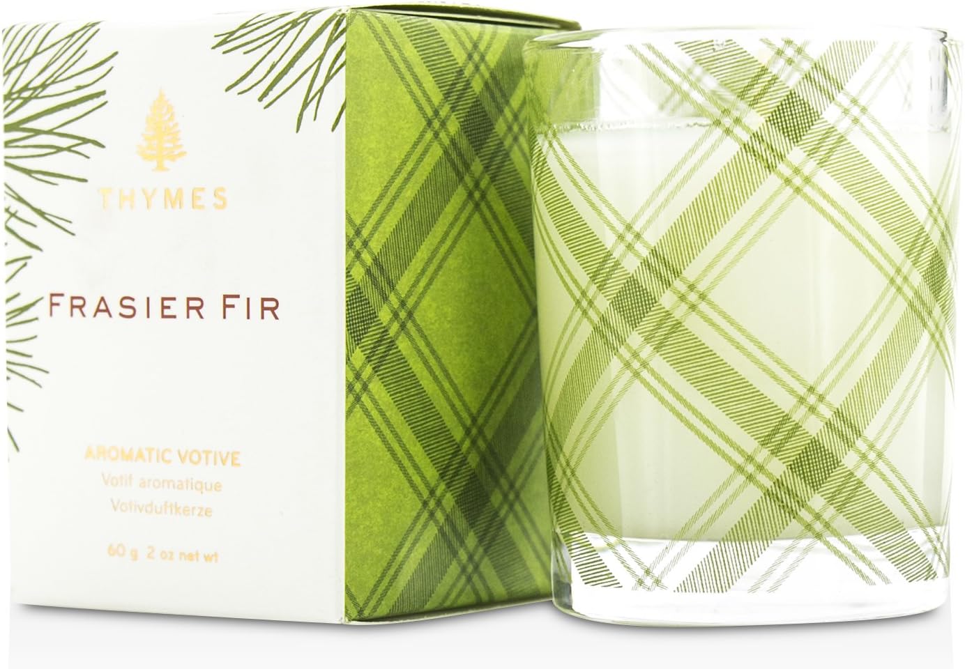 Thymes Frasier Fir Pine Needle Votive Candle, 1 EA