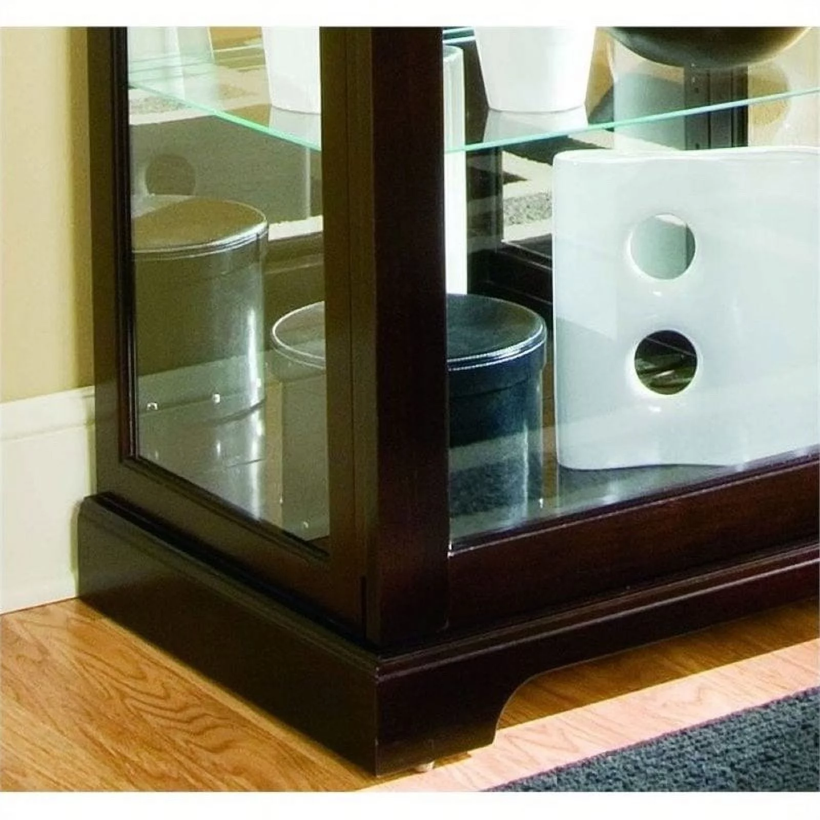 Beaumont Lane Curio Cabinet in Chocolate Cherry