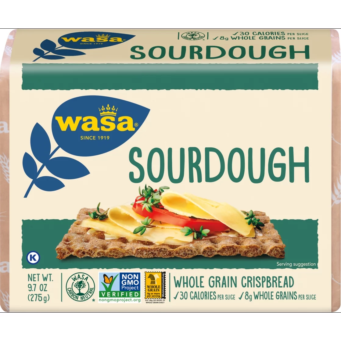Wasa Sourdough Rye - 9.7 ounce each -- 12 per case.
