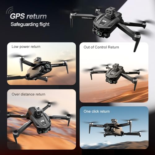 V168 Pro GPS Drone with 4K HDR Camera, 5GHz WiFi, 90 Mins Flight Time, Black, Beginner