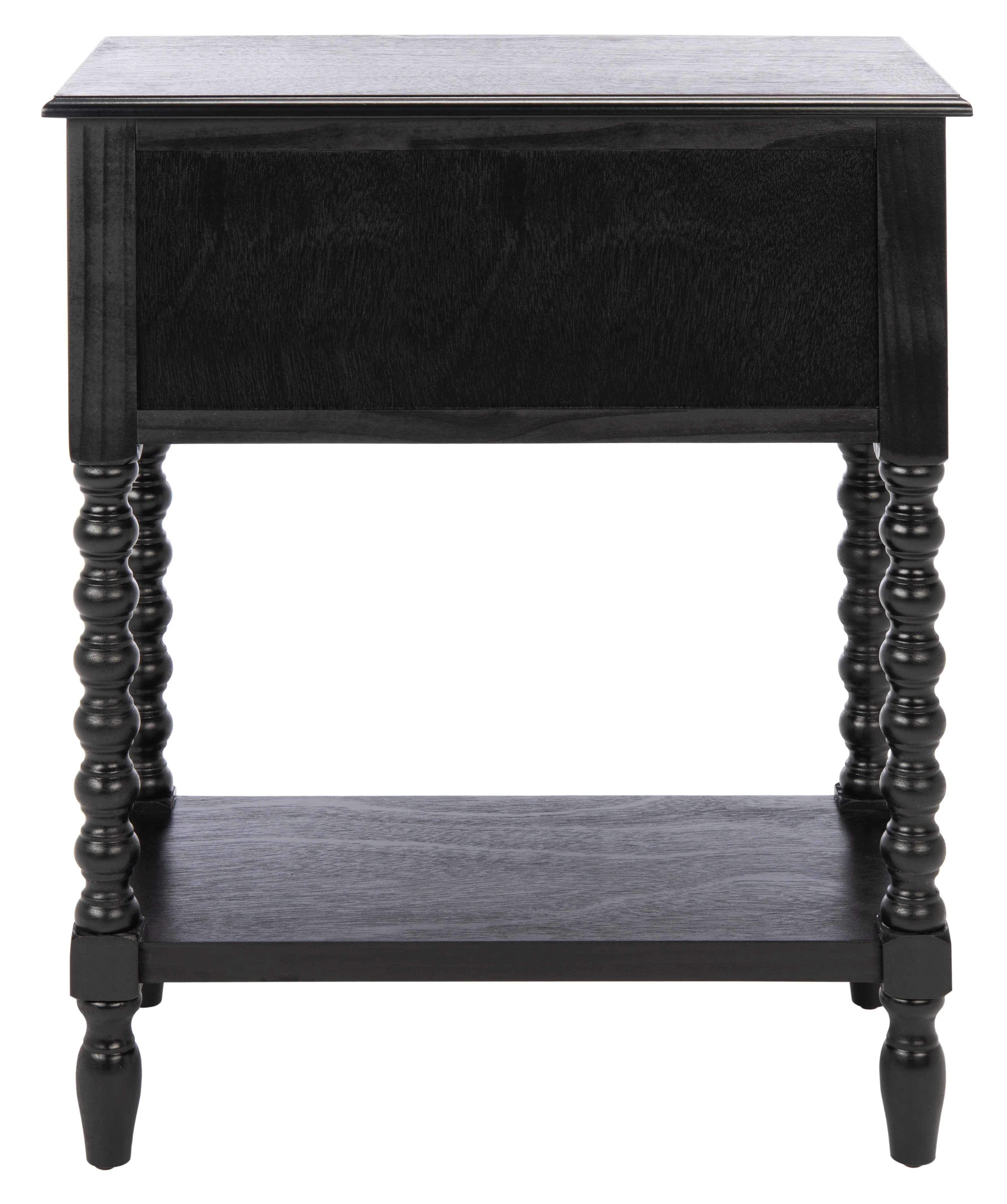 SAFAVIEH Athena French 3-Drawer Black Wood Rectangle Console Table (23.5 in. W x 13 in. D x 29.5 in. H)