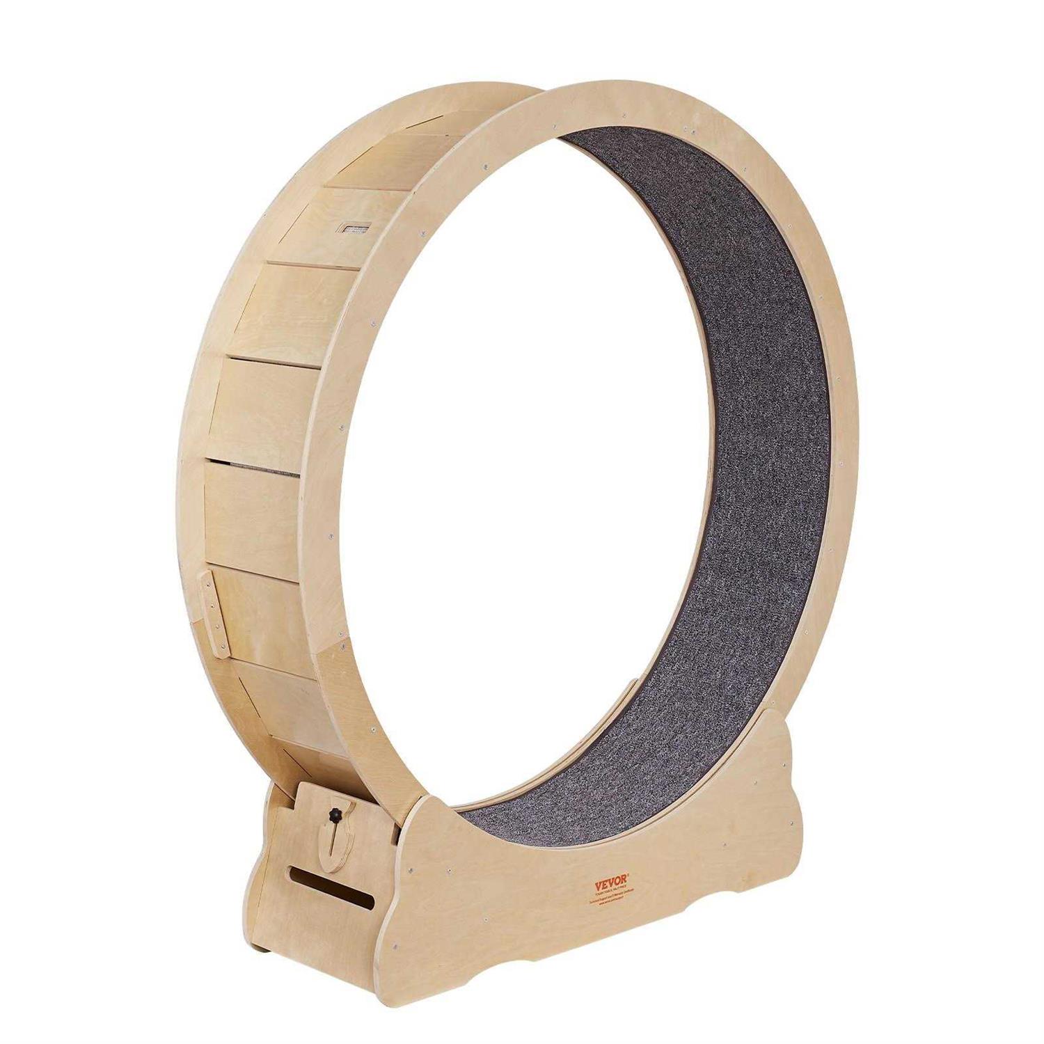 VEVOR Cat Exercise Wheel Large Cat Treadmill Wheel for Indoor Cats Cat Running Wheel with Detachable Carpet and Cat Teaser - Pet Supplies online store