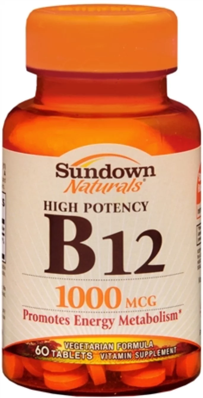 Sundown B-12 1000 mcg Tablets 60 Tablets (Pack of 6)