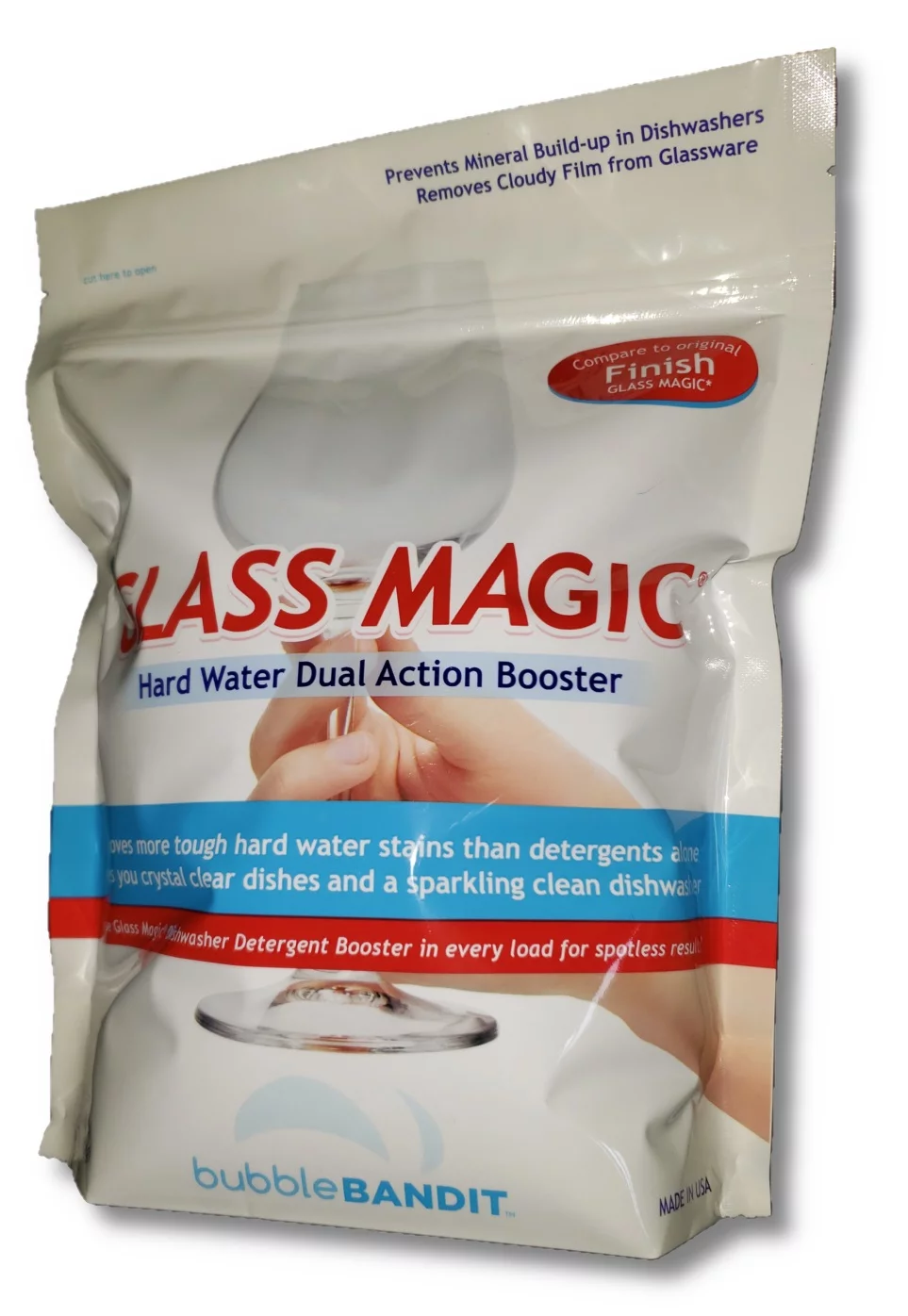 Glass Magic Dishwasher Cleaner With Natural Phosphates- One Bag (2 lb) Eliminates odors and greasy crud in the bottom of your machine