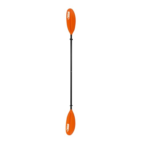 Pelican- Standard Kayak Paddle - Aluminum Shaft and a Durable Polypropylene Blade - 0/65° Blade Angle - with Drip Ring
