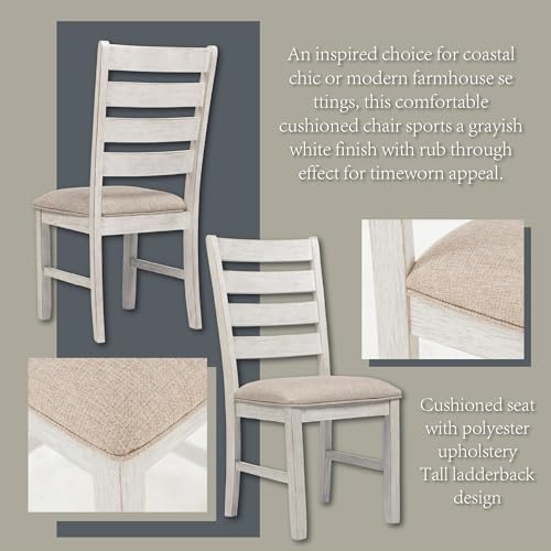 Signature Design by Ashley Caitbrook Rustic 7 Piece Dining Set, Include Table and 6 Chairs, Gray