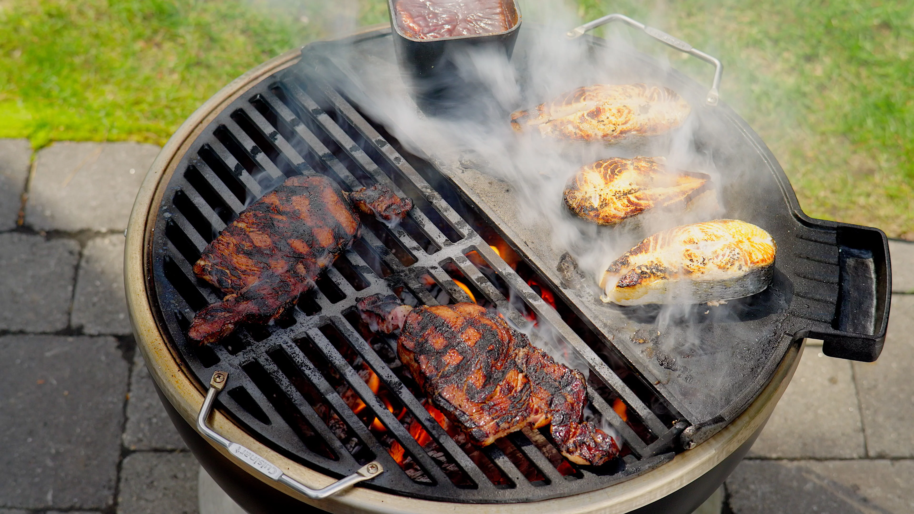 Cuisinart Cleanburn Fire Pit Griddle and Grill Top