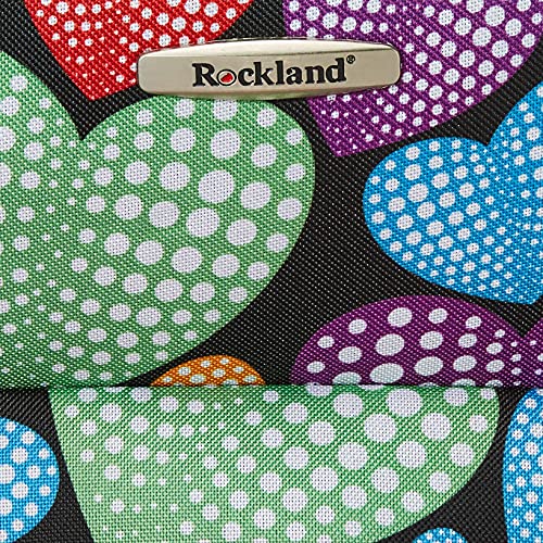 Rockland Fashion Softside Upright Luggage Set, Expandable, Kensington, Black and White, 2-Piece(14/19)