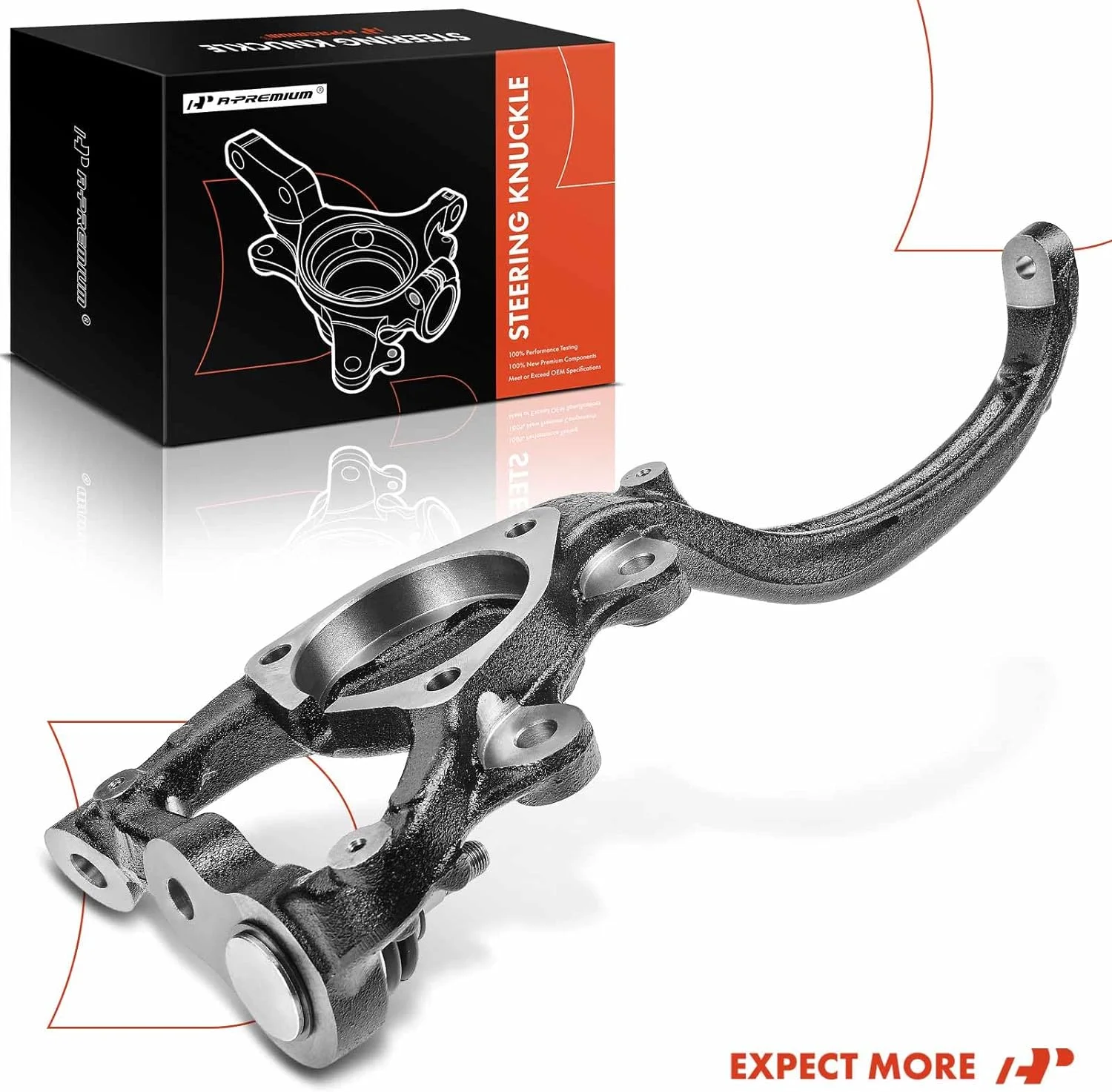 A-Premium Front Suspension Steering Knuckle Compatible with Chrysler 300 2012-2021, Dodge Challenger 2012-2021, Charger 2012-2021, Left Driver Side, Replace # 05168421AF