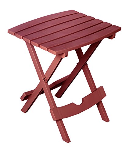 Adams Manufacturing 8500-26-3700 Plastic Quik-Fold® Side Table, Cherry Red