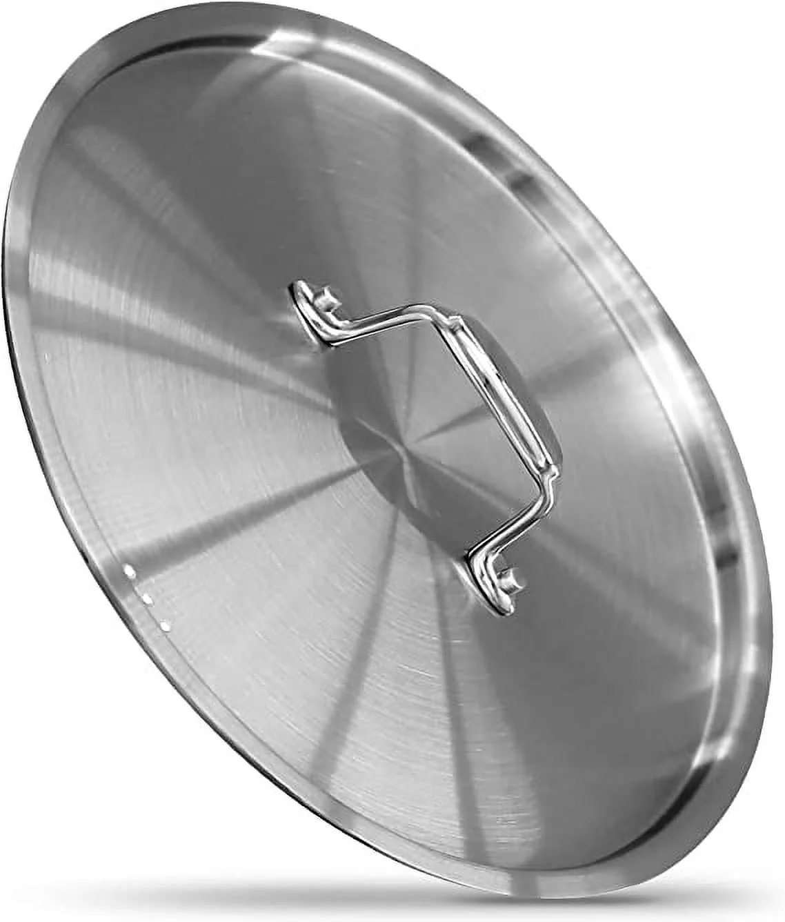 NutriChef Lid for 5-Quart Stockpot - Stainless Steel Kitchen Cookware Cover with Handle