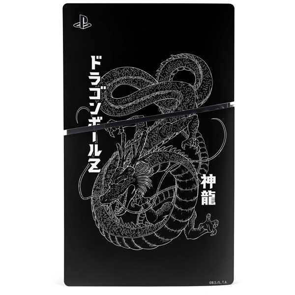 Skinit Decal Gaming Skin Compatible with PS5 Slim Disk Console - Officially Licensed Dragon Ball Z Goku Iconic Kanji Symbol Design