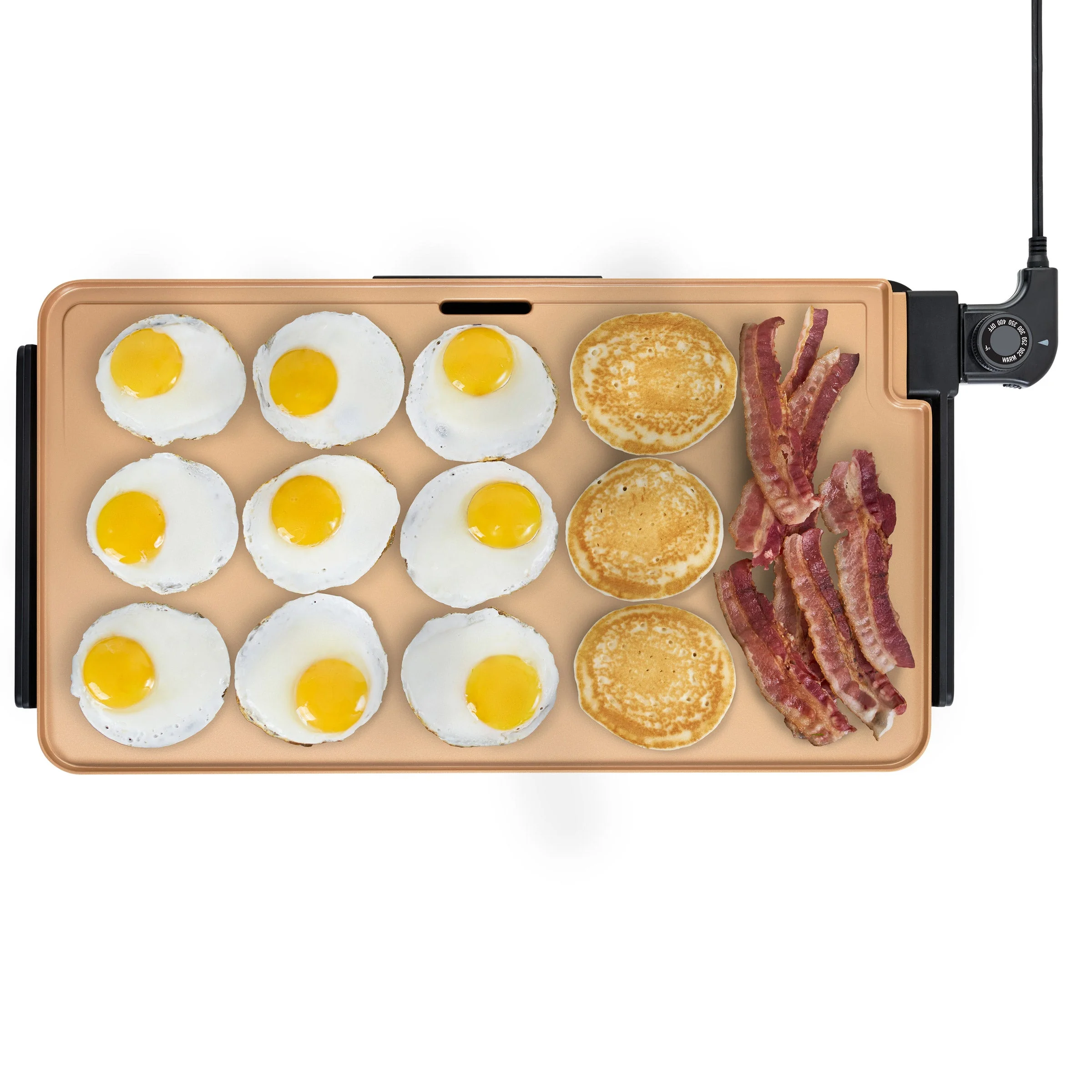 Bella Extra Large Ceramic Griddle with Integrated Warming Tray