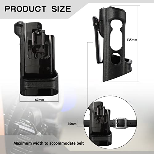 abcGoodefg Belt Holster Radio Holder for Motorola Universal Holder Carry Case Models 1.5, 2.5 and 3.5 Portable Radio Top Display and Dual Display (APX7000)