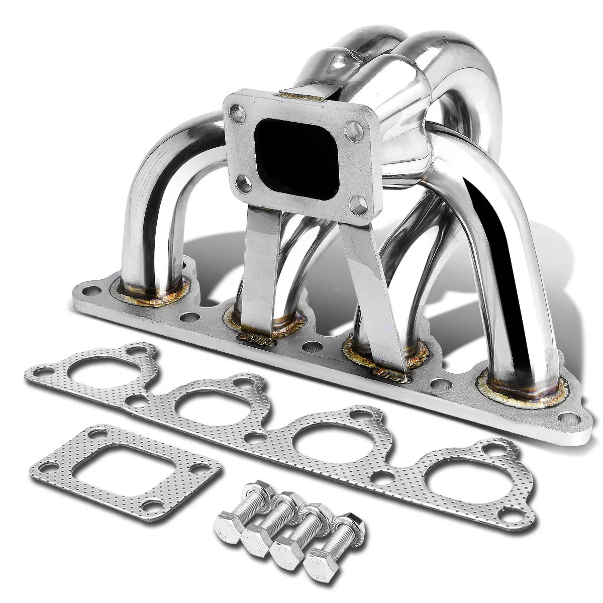 DNA Motoring TM-D-S-T25 For 1988 to 2000 Honda D -Series D15 D16 Stainless Steel T25 Turbo Manifold 90 91 92 93 94 95 96 97 98 99