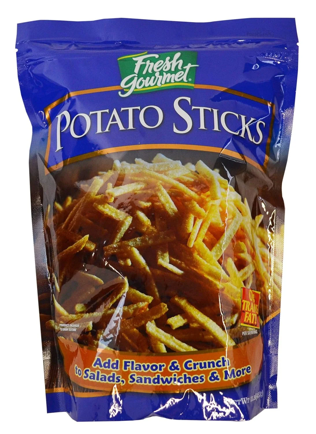 Gourmet Trans Potato Sticks, 1 Pound - 10 Per Case.
