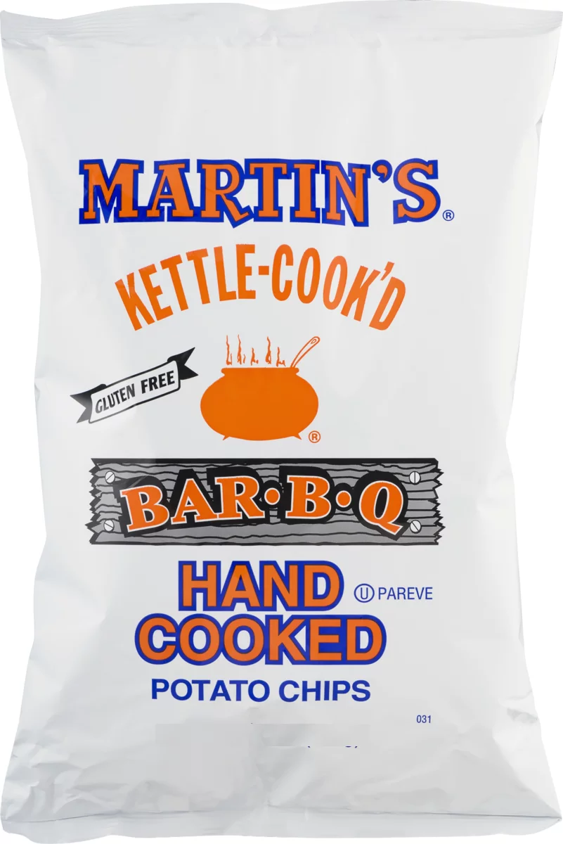 Martin's Kettle-Cook'd Bar-B-Q Potato Chips - 8 Oz. (4 Bags)