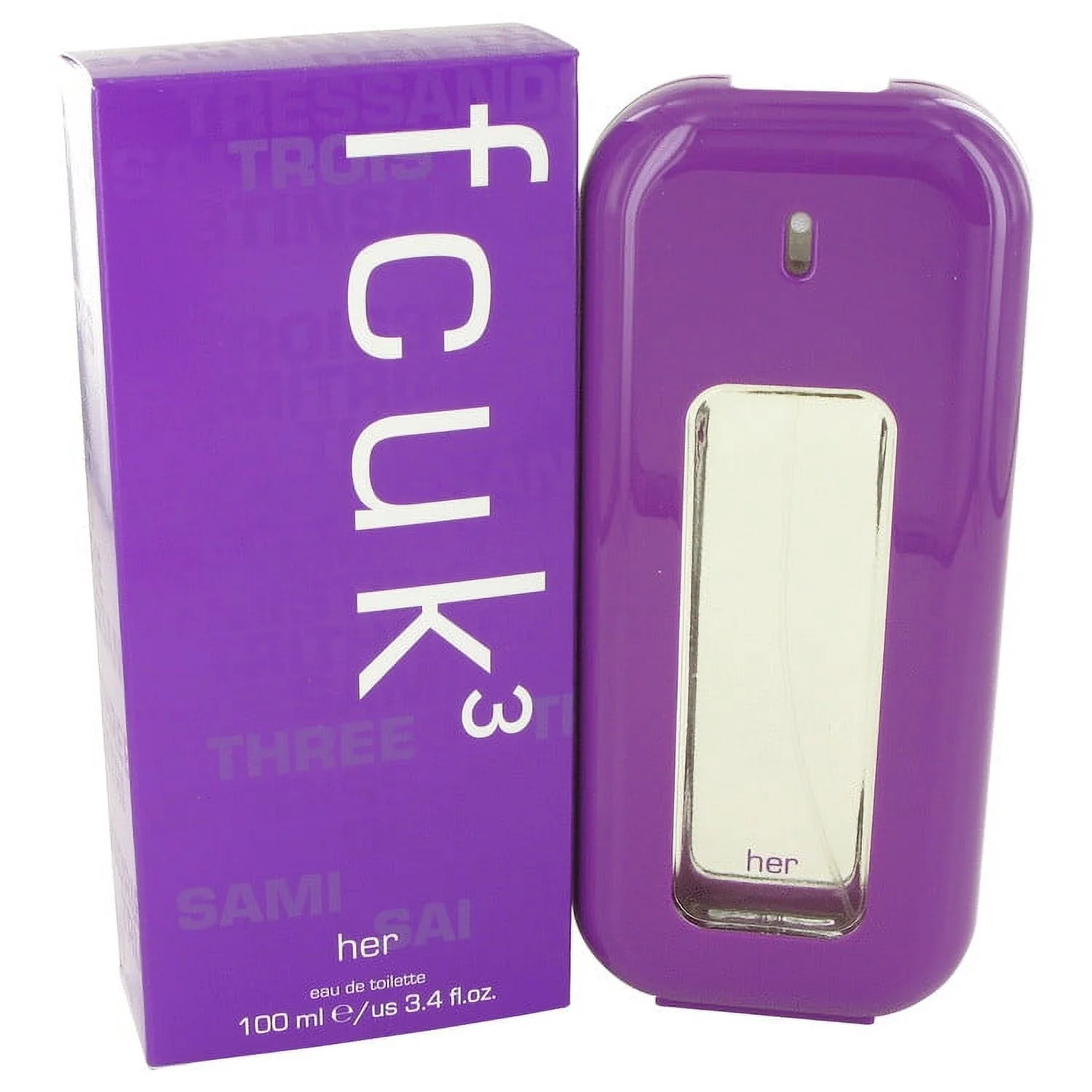 Fcuk 3 Eau De Toilette Spray By French Connection 3.4 Oz