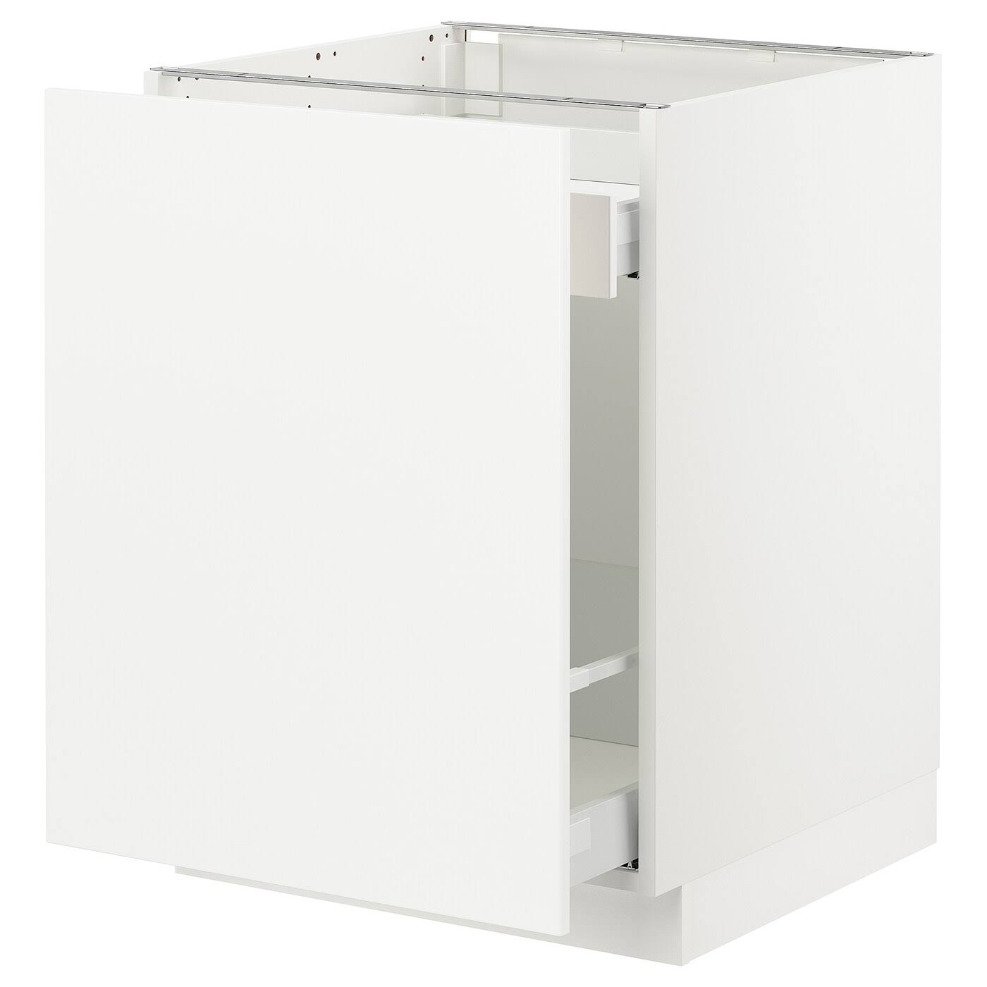 IKEA - SEKTION Base Cabinet with Pull-Out Storage, White Maximera/Axstad Matt White, 24x24x30 49288788