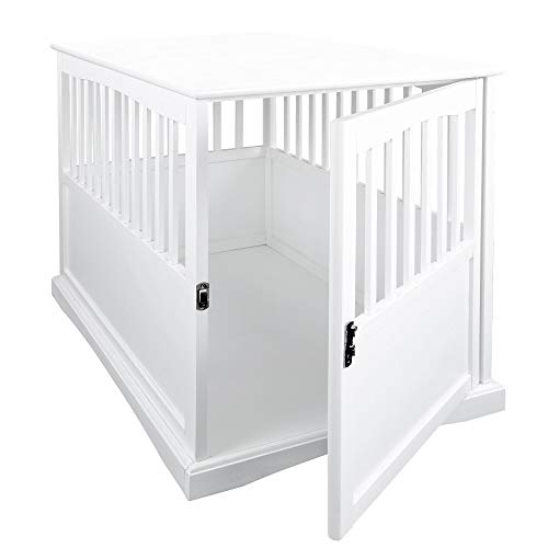 Casual Home Wooden Medium Pet Crate, End Table, Espresso