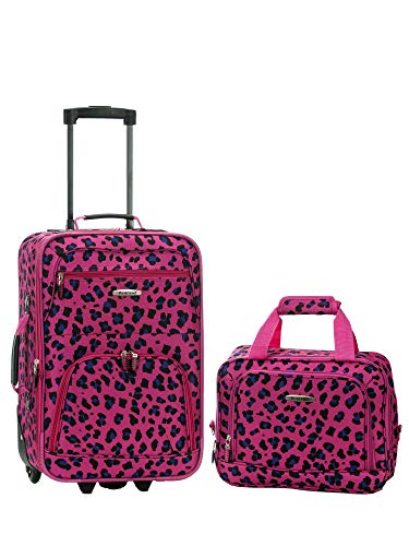 Rockland Fashion Softside Upright Luggage Set, Beach