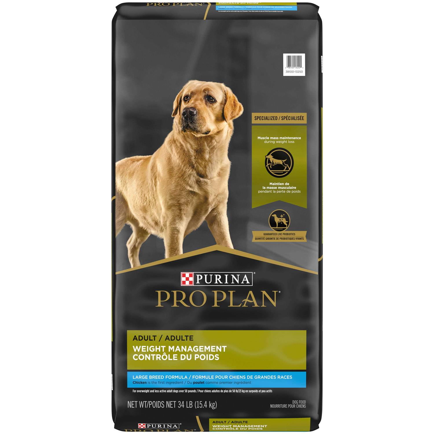 Purina Pro Plan Adult Large Breed Weight Management Formula Dry Dog Food - Pet Supplies online store