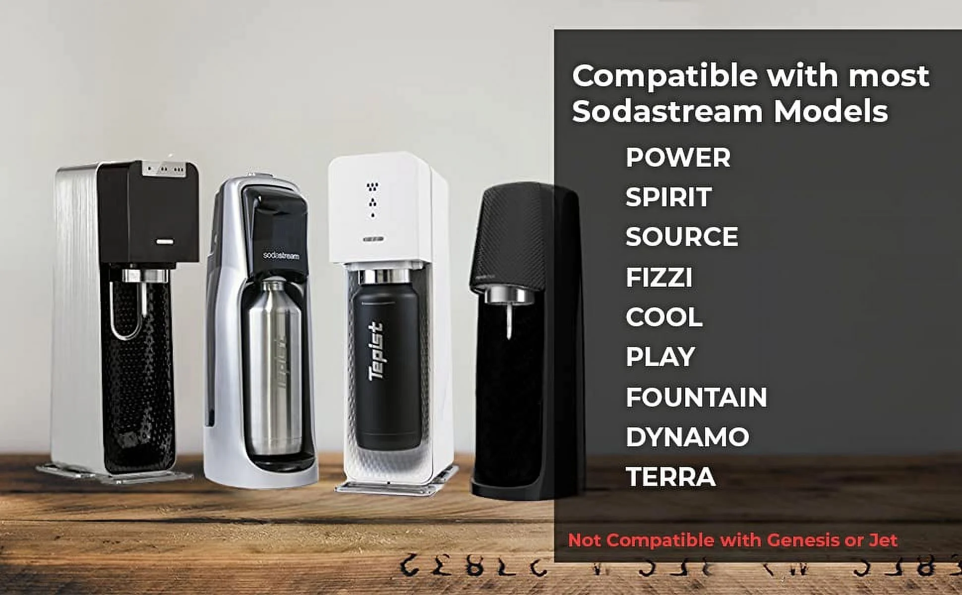 Tepist ThirtyO 30oz Stainless Steel Vacuum Bottle for Sodastream Machines – Stainless
