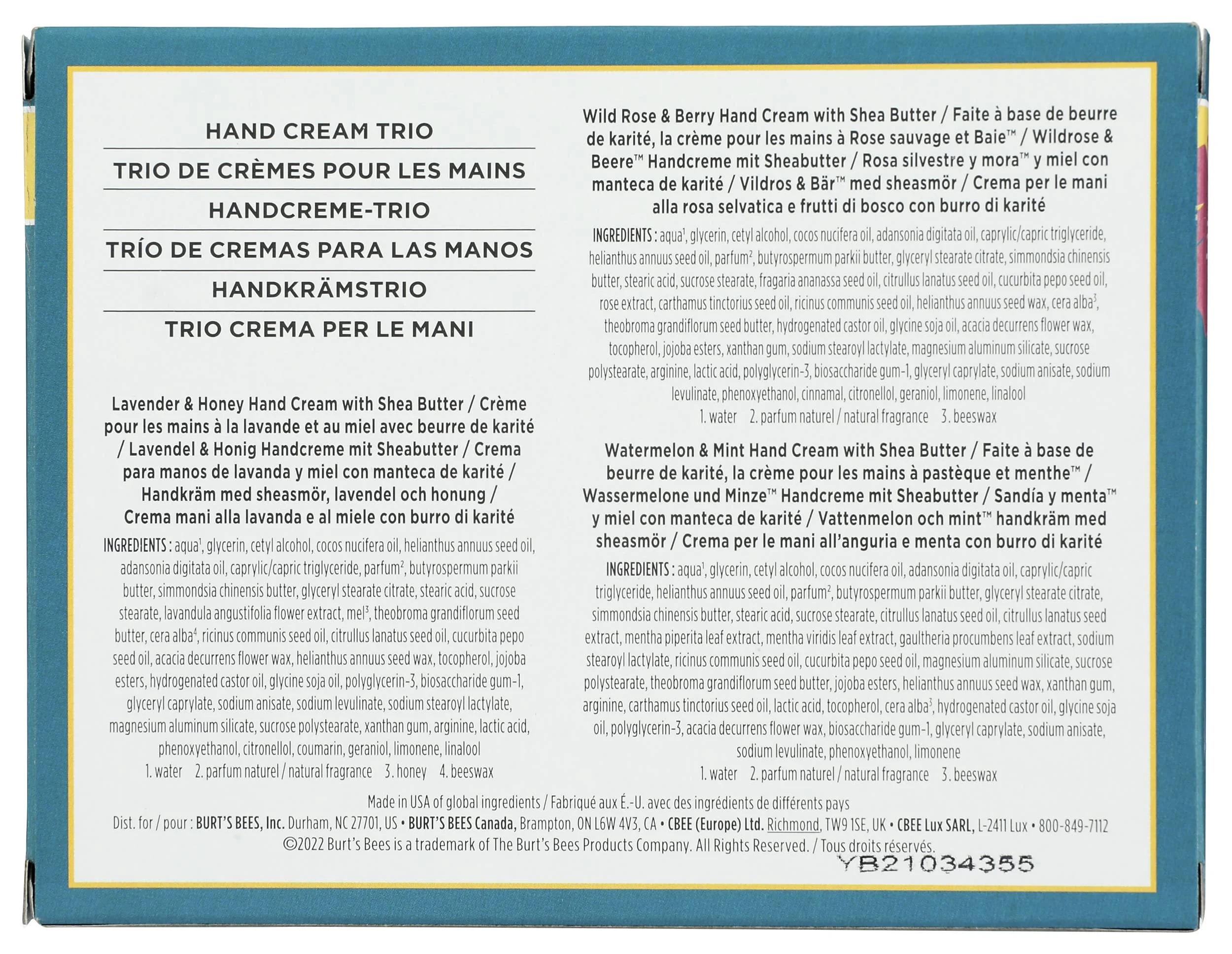 Burts Bees Hand Cream Trio Gift Set, 3 Ct