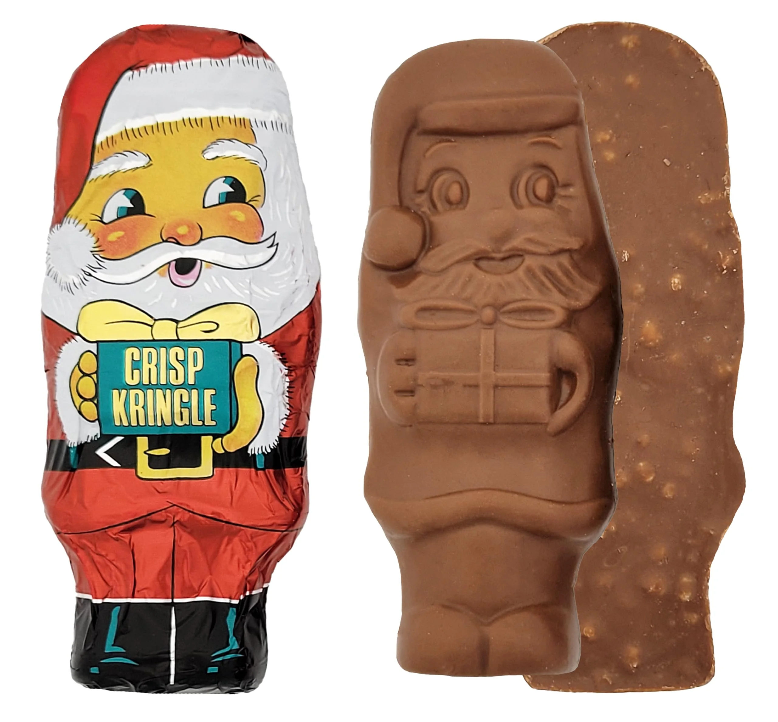 Christmas Milk Chocolate, Crisp Kringles Party Bag Fillers, Individually Wrapped Foils, Kosher Certified Dairy, Net. Wt. 3Oz (85G) (6-Pack)