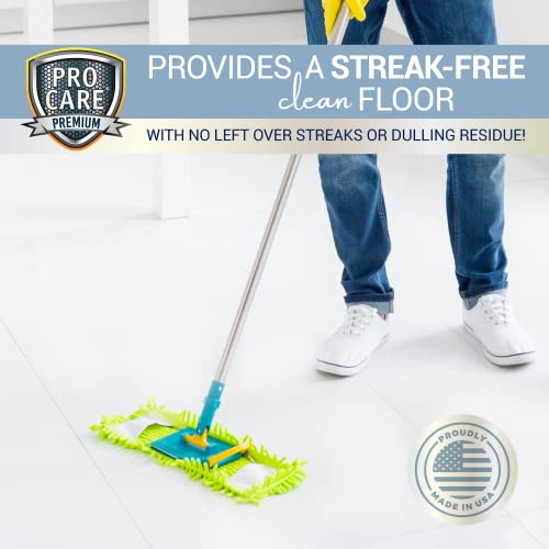 Floor Cleaner (Made in USA) | Tile, Stone, Laminate, Vinyl & Natural Wood Floor Cleaner for Mopping, Household Supplies, Cleaning Solution with Citrus Aroma - 1 Gal (128 Fl Oz)