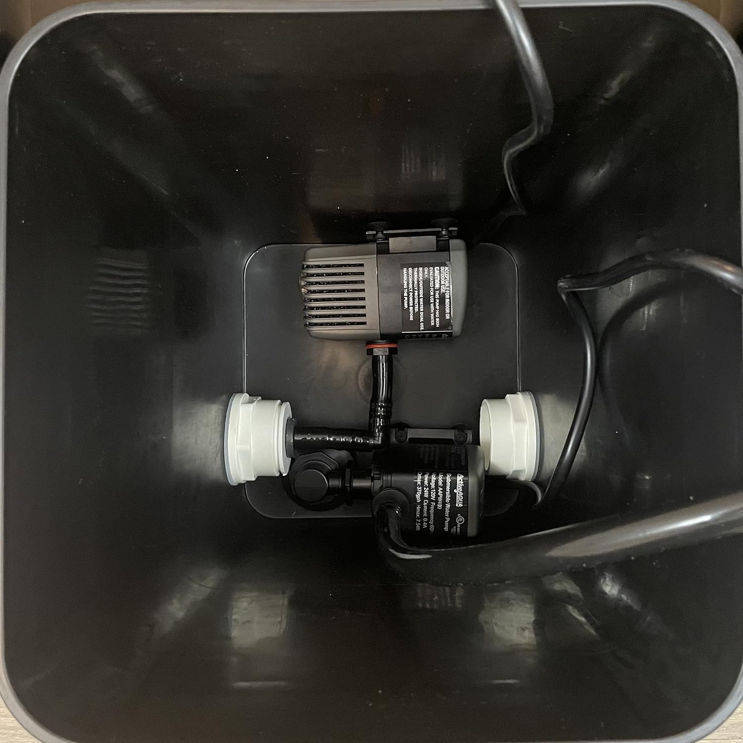 Recirculating Deep Water Culture RDWC Hydroponic Grow Kit System, 5 gallon, 4 Site with Connected Reservoir