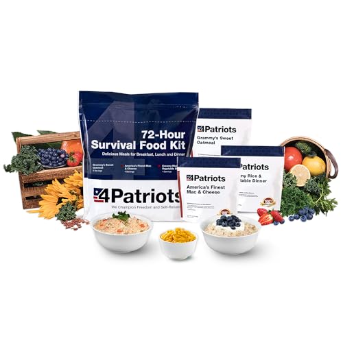 4Patriots 2-Week Survival Food Kit: Emergency Food Supply Designed to Last 25 Years, 84 Servings