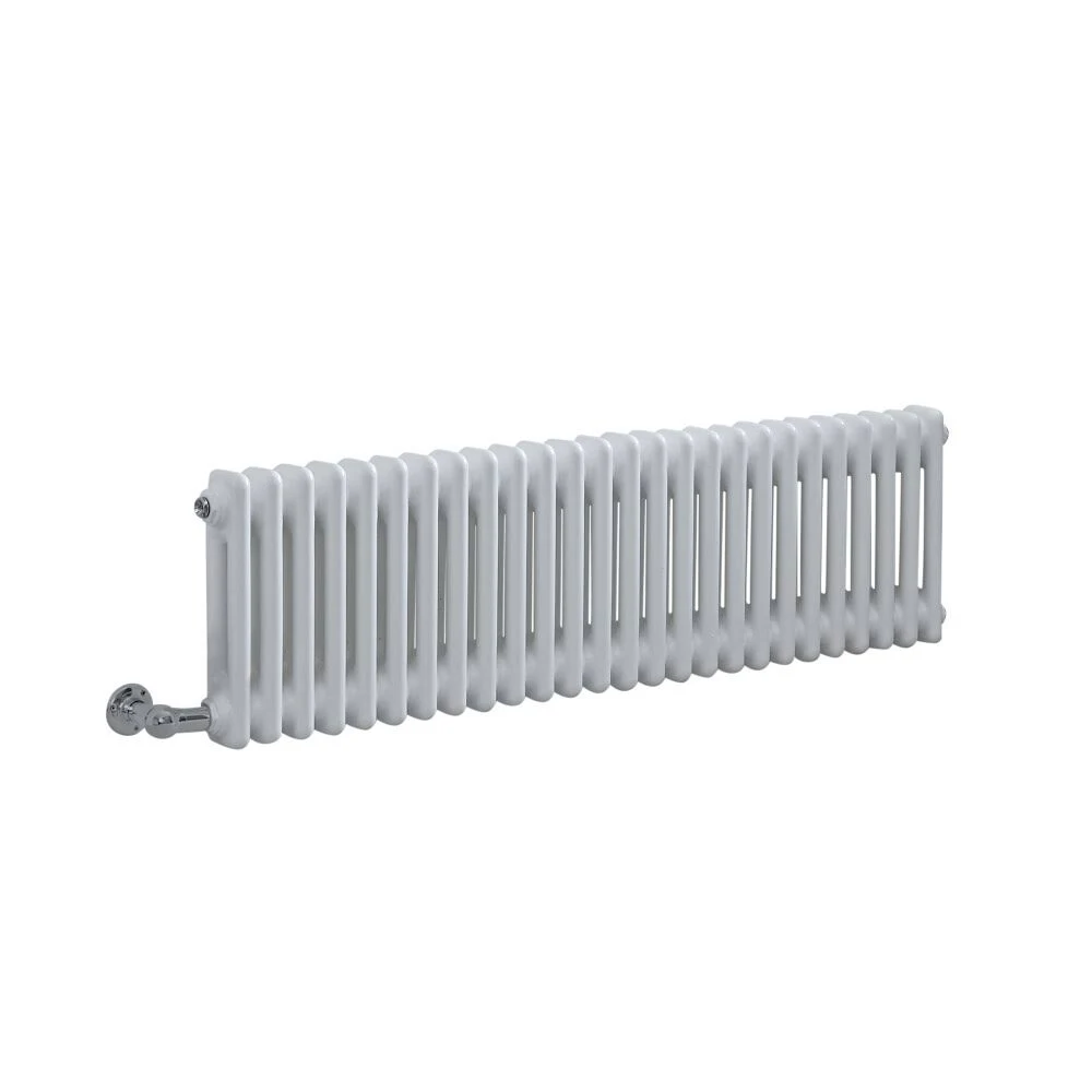 Regent Electric - White Horizontal 2-Column Traditional Cast-Iron Style Radiator - 11.75x22 x 47x22