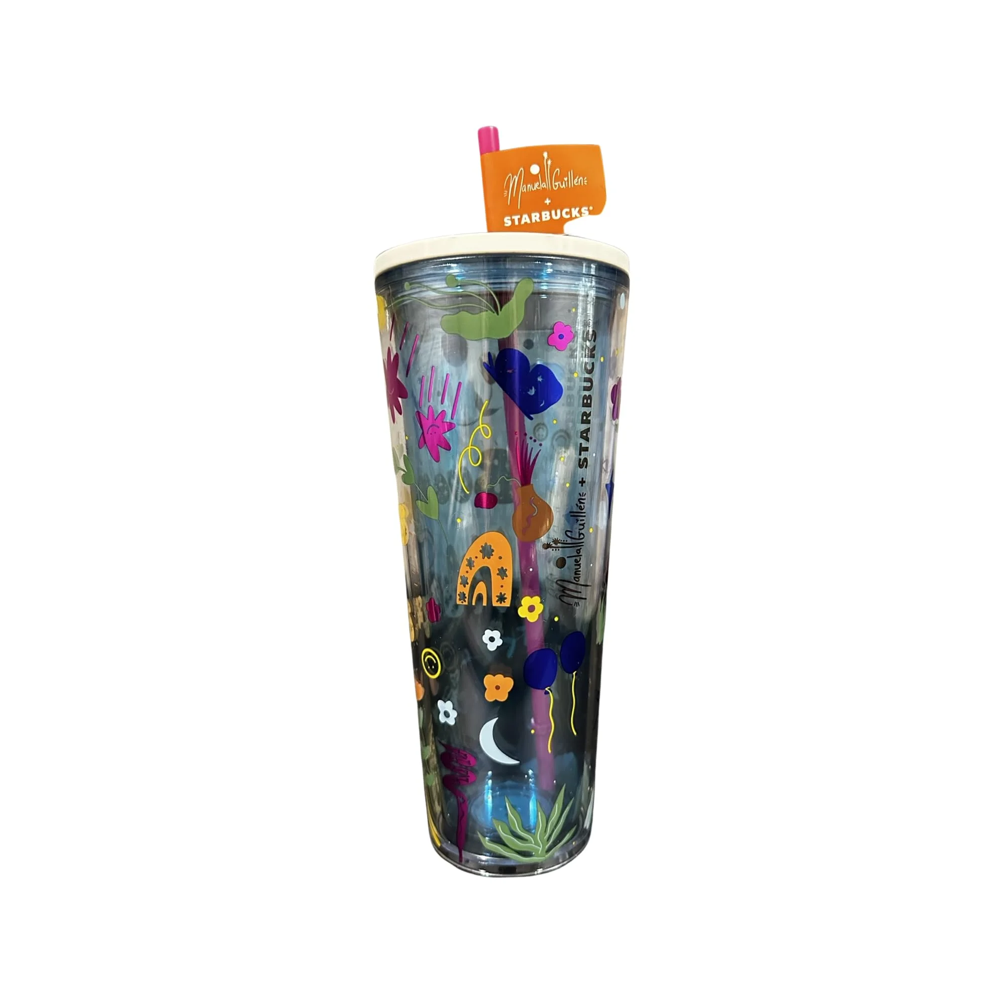 Starbucks Fall 2023 Manuela Guillen Good Vibes Buenas Vibras Venti Tumbler 24Oz